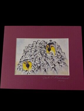 March of The Penguins Art Print by Jack E. Stiddard 5x7/8x10 ✨️PRICE FIRM✨️